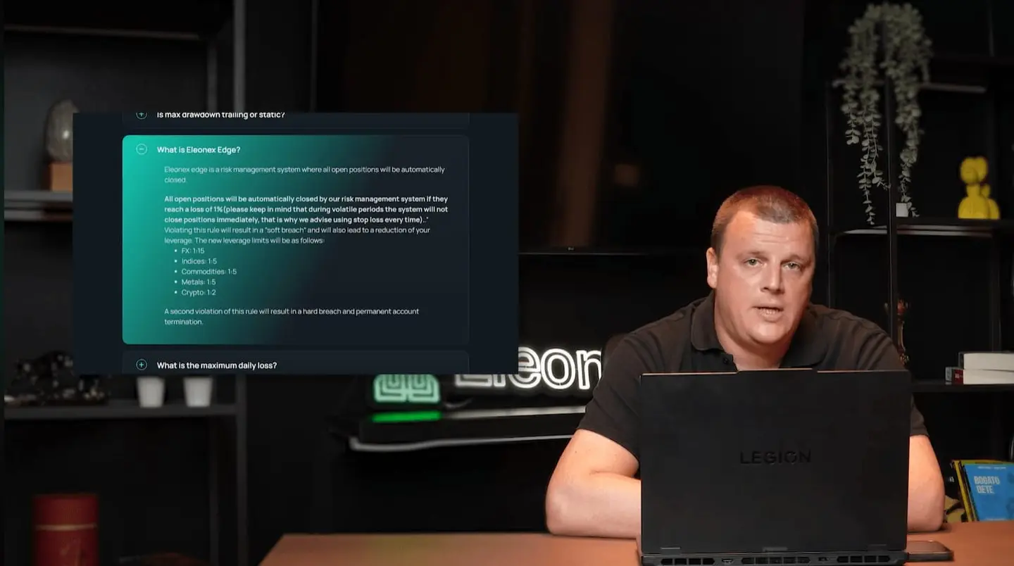 Eleonex team member explaining a topic on screen for the July recap