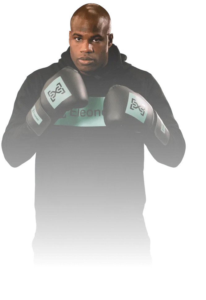 Daniel Dubois in Eleonex boxing gloves