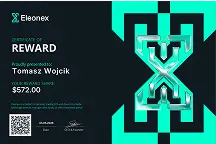 Tomasz W's certificate